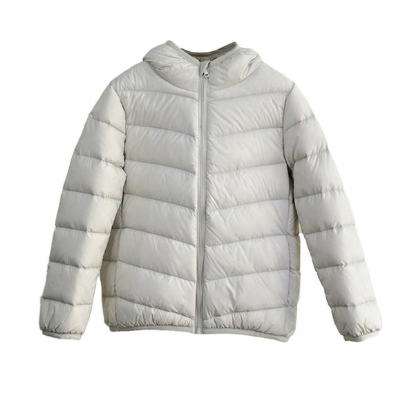 Coerni Boy's Girls Winter Windproof Down Jacket Kids Long Sleeve Lightweight Fleece Lined Jackets Outerwear Winter Jacket