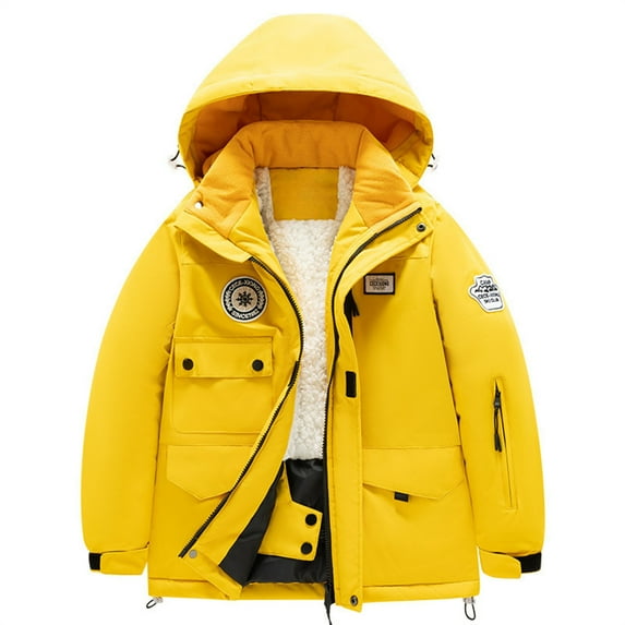 Coerni Boys And Girls Children's Ski Suits Snow Suits Winter Plus Velvet Warm Windproof Outdoor Sports Snow Suits Boy Snow Pants
