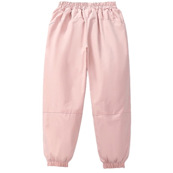 Coerni Boys Fleece Lined Hiking Pants Snow Ski Pants Water-Resistant Outdoor Insulated Snowsuit for Girls Winter Zipper Joggers