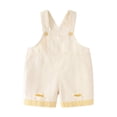thumbnail image 1 of Coerni Boys & Girls Cross Suspenders Shorts Solid Cute Distressed Denim Short Overalls Toddler Kids Fashion Casual Shortalls Summer Outdoor, 1 of 3