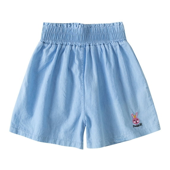 Coerni Boys Girls Cute Bunny Active Shorts Toddler Baby Causal Beach Shorts Unisex Summer Elastic Waist Jogger Shorts 1-6 Years