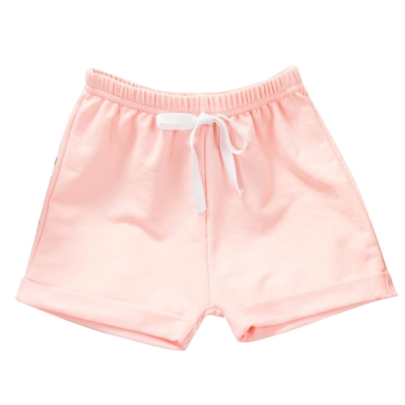 Coerni Boys Girls Toddler Summer Solid Color Cotton Five Points Shorts Thin Beach Pants Girls Mustache Leggings