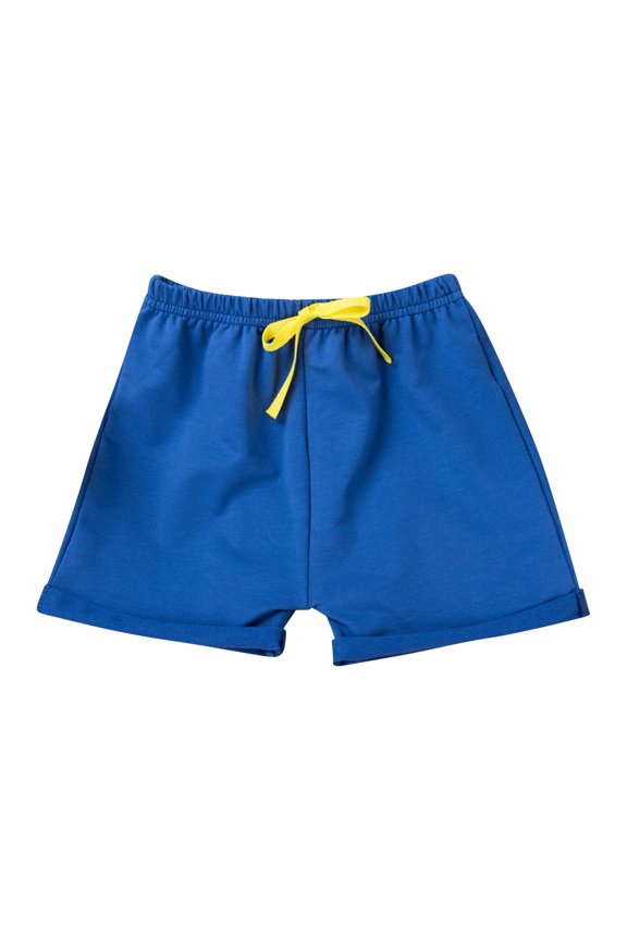 Coerni Boys Girls Toddler Solid Color Cotton Shorts Elastic Waist Active Jogger Casual Shorts Pants with Drawstring