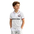 thumbnail image 1 of Coerni ﻿ Boys Polo Shirts 2026 Football Fans USA T-shirt Graphic Golf Collar Sweatshirt Summer Fashion Short Sleeve Tops for Kids, 1 of 4