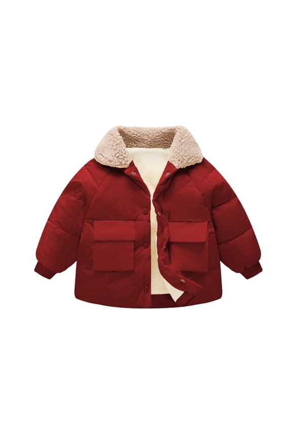 Coerni Boys Water Proof Hoodie Long Sleeve Lapel Button Sweatshirt Soft Brushed Fleece 𝐋ining Fall Outerwear Jacket