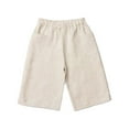 thumbnail image 1 of Coerni Casual Pants Toddler Baby Girls Cotton Linen Wide Leg Pants Solid Color Casual Loose Pants Summer Comfortable Daily Wear, 1 of 4