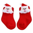 thumbnail image 1 of Coerni Christmas Baby Socks Toddlers Boys Girls Children Kids Socks Soft Bottom Toddler Shoes Socks Princess Socks Floor Socks Step in Sock Reusable, 1 of 4