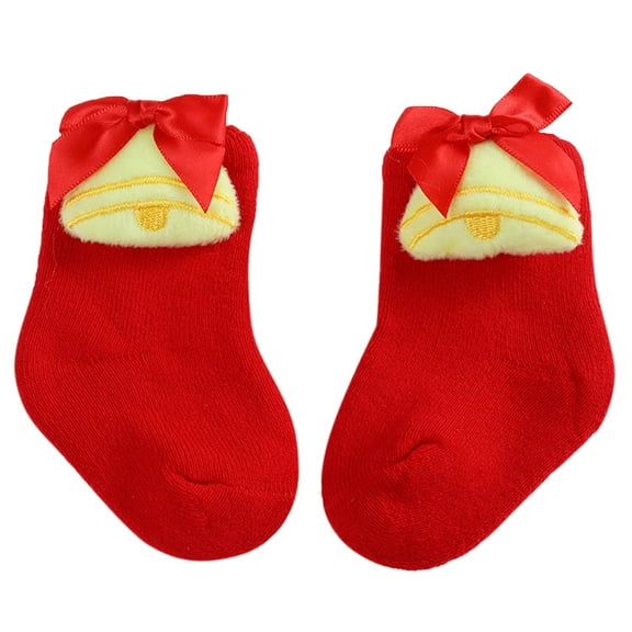 Coerni Christmas Baby Socks Toddler Girl Boy Soft Fuzzy Socks Anti Slip with Grips, Baby Girl Boy Christmas Socks Kids Slipper Socks