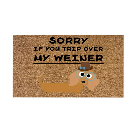 Coerni Cute And Funny Dog Welcome Mat For Doorway Decorative Mat For Bedroom Living Room (1PC) 9x8 Area Rug