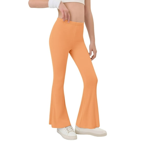 Coerni Flare Yoga Pants Girls Fleece High Waist Sweatpants Butt Lifting Straight Leg Thermal Flared Leggings Bell Bottom Dress Pants