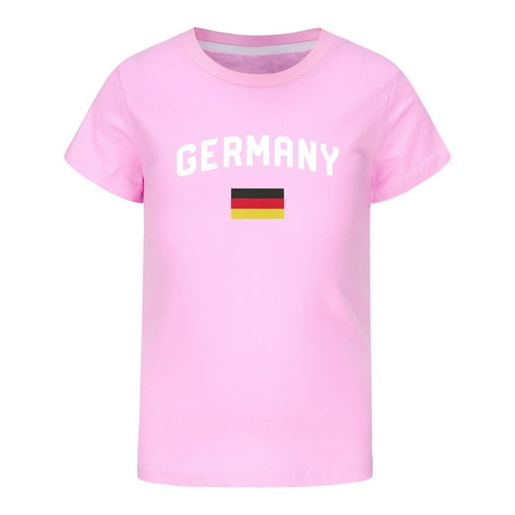 Coerni German Kids' T Shirt 2024 Soccer Trikot Girls' T Shirt Summer Casual Top Fashion Printed Shirt Sports Casual T Shirt for Teens Girls Shirts 5t