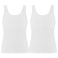 thumbnail image 1 of Coerni Girl's Tank Tops 2 Pack Cute Ruched Spaghetti Strap Camisole Slim Fit Undershirts Cotton Dance Bra Athletic Yoga Casual Tight, 1 of 5