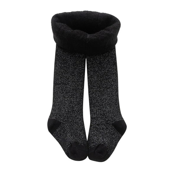 Coerni Girls Ballet Tights Cotton Thick Fleece Leggings Stockings Toddler Baby Cable Knit Lined Warm Pantyhose Basic Stretchy Pant