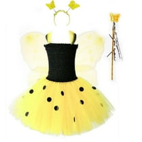 Coerni Girls Bee Dress up Kids Carnival Birthday Parties Dress Princess Tutu Tulle Dress Fancy Fairy Dresses Outfits