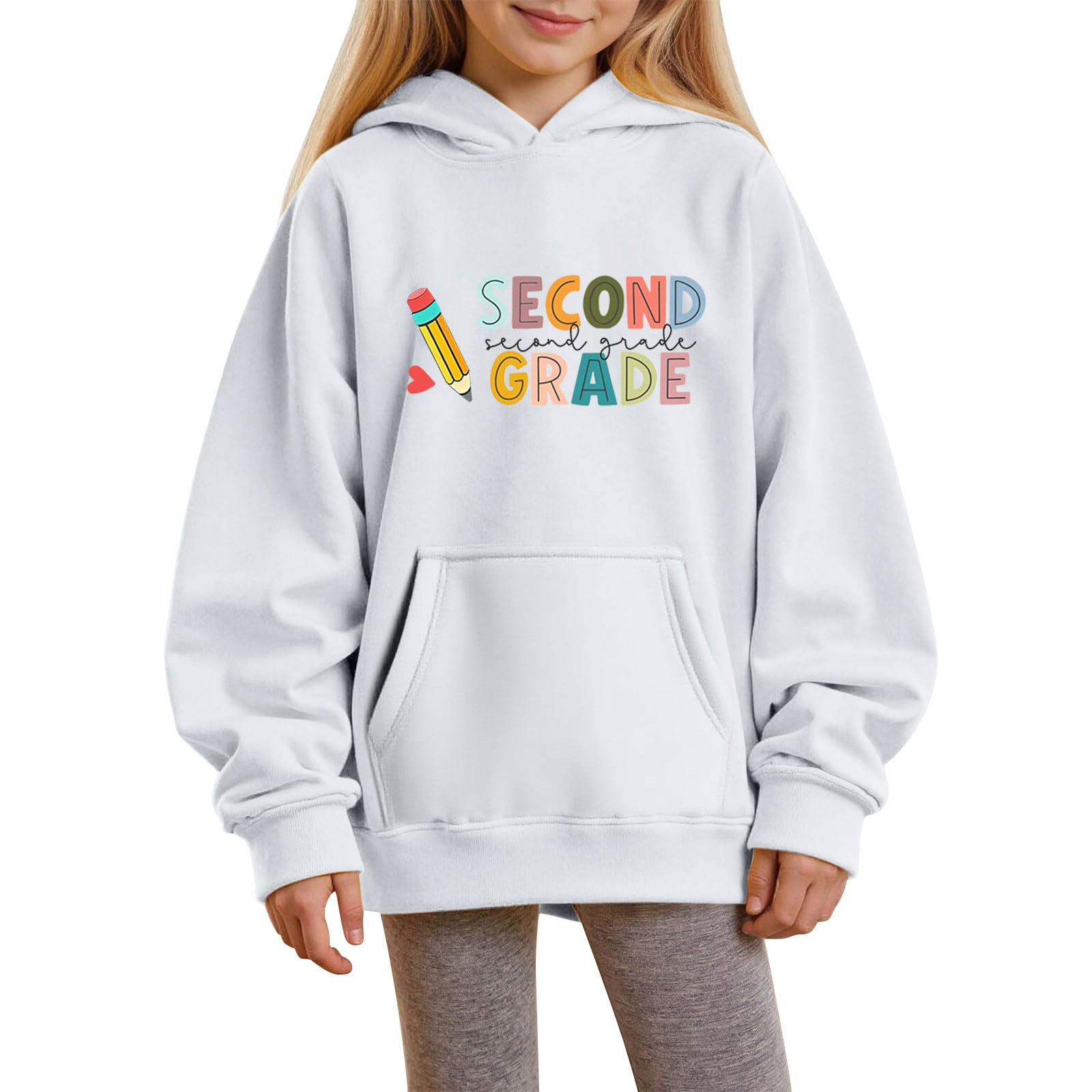 Coerni Girls Boys Hoodies Fleece Pullover Sweatshirt First Day of Coerni Girls Boys Hoodies Fleece Pullover Sweatshirt First Day of