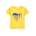 thumbnail image 1 of Coerni Girls Boys T Shirt Summer Boys Girls 4th Of July American Flag Patriotic Short Sleeve Shirt Casual T Shirt Tops, 1 of 7