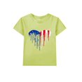 thumbnail image 1 of Coerni Girls Boys T Shirt Summer Boys Girls 4th Of July American Flag Patriotic Short Sleeve Shirt Casual T Shirt Tops, 1 of 7