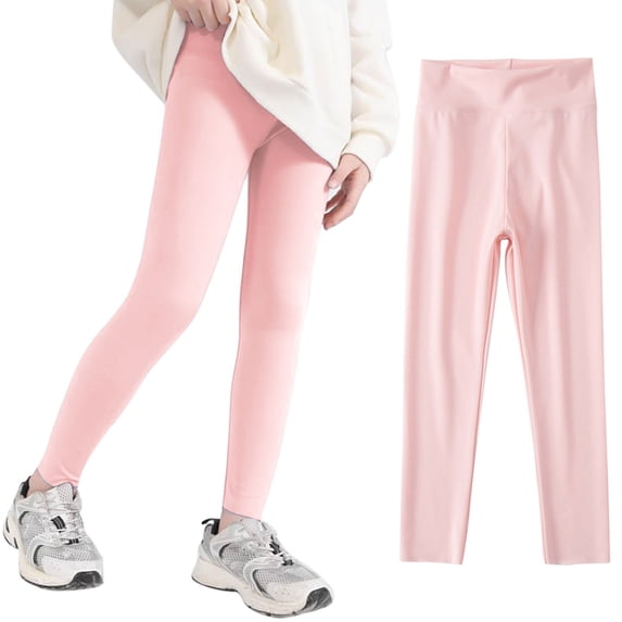 Coerni Girls Compression Pants Kids Athletic Leggings Yoga Dance Sport Workout Running For Youth Star Leggings for Girls