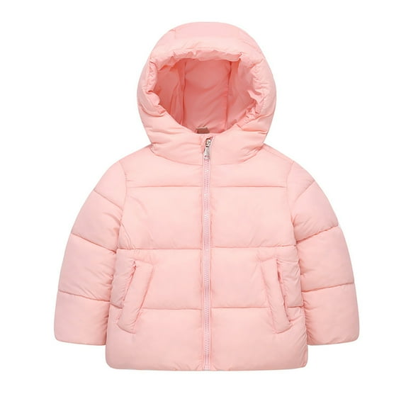 Coerni Girls' Down Padded Jackets Boys Girls Winter Puffer Down Hooded Jacket Baby Toddler Lightweight Coat 1-12 Years