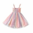 thumbnail image 1 of Coerni Girls' Floral Colorful Princess Dress Cute Sweet Spaghetti Straps Tube Top Tulle Tutu Dress for Flower Girl, 1 of 7