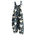 thumbnail image 1 of Coerni Girls Floral Jumpsuits Adjustable Spaghetti Tie Strap Overalls Artistic Youth Summer Lightweight Rompers 4-12 Years, 1 of 4