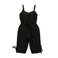 thumbnail image 1 of Coerni Girls' Jumpsuit Strip Knitted Sling Crawler Summer Package Farting Clothes Crawling Clothes 18 Months Girl Dress, 1 of 9