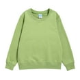 thumbnail image 1 of Coerni Girls Kids Solid Sport Pullover Sweatshirt Youth Basic Crewneck Sweatshirt Cotton Top Fall Shirt School Uniform Clothes, 1 of 2