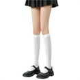thumbnail image 1 of Coerni Girls Knee High Socks Girls' Calf Socks White Thin and Versatile Skirt Socks Teen Socks for Girls Ages 11-14, 1 of 4