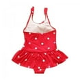 thumbnail image 1 of Coerni Girls One-Piece Swimsuits Dress Summer Cute Polka Dot Strap Swimming Suit Swimwear Kids Hawaiian Bathing Suit, 1 of 7