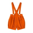 thumbnail image 1 of Coerni Girls Overalls Shorts Kids Summer Casual Adjustable Strap School Cotton Shortsall Romper Boy Soft Short Baggy Pants Clothes, 1 of 3