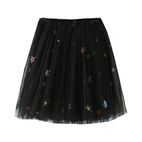Coerni Girls Princess Tutu Skirt Toddler Layered Mesh Tulle Skirts Dance Carnival Birthday Parties Halloween Christmas Skirt