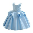 thumbnail image 1 of Coerni Girls Sleeveless Wedding Party Dress Ruffle Layered Princess Dresses with Applique Pageant Formal Evening Gown, 1 of 9