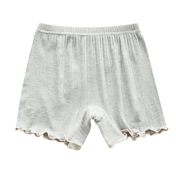 Coerni Girls Soft Cotton B𝐢ke Shorts Kids Toddler Solid Color Dance Shorts Athletic Cartwheel Shorts for Under Dresses