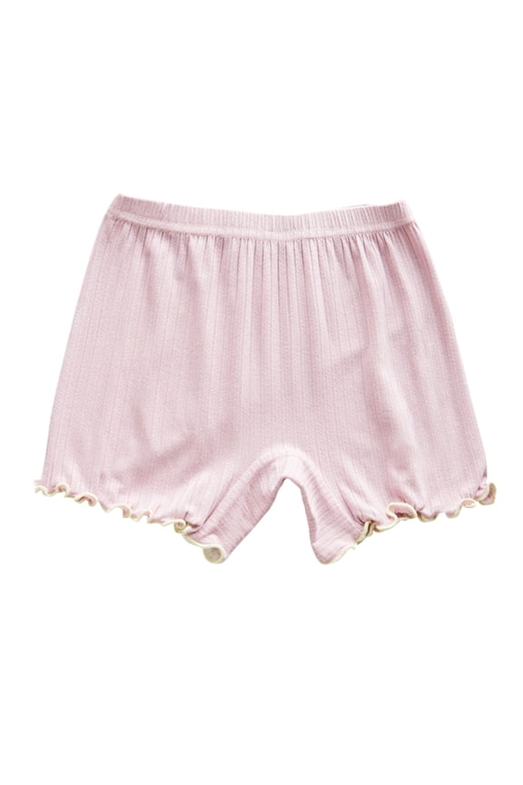 Coerni Girls Soft Cotton B𝐢ke Shorts Kids Toddler Solid Color Dance Shorts Athletic Cartwheel Shorts for Under Dresses