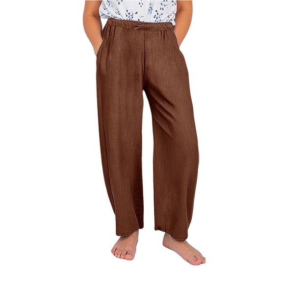 Coerni Girls Solid Color Wide Leg Pants High Waisted Work Trousers Causal Loose Active Athletic Pants with Pockets