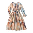 thumbnail image 1 of Coerni Girls and Toddler Maxi Dress Kids Solid Long Sleeve Casual Dresses 2024 Fall A-Line Dress for Girls 8-12 Years, 1 of 9