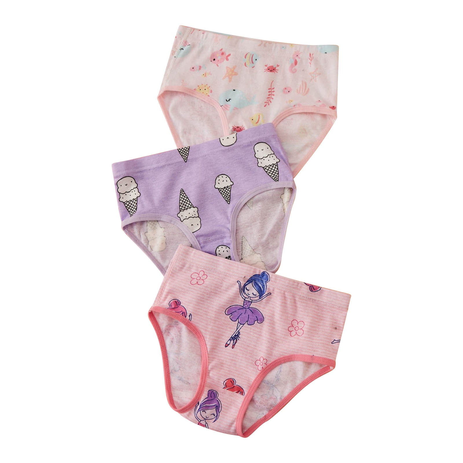 Coerni Girls and Toddler Underwear, Baby Girls Cotton Underwear Soft