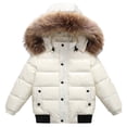 thumbnail image 1 of Coerni Girls and Toddler's Metallic Hooded Puffer Jacket Boys Insulated Parka Warm Coat Padded Thick Down Outwear Thermal Jackets, 1 of 3