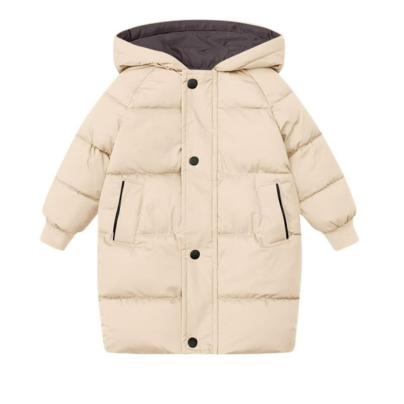 Coerni Girls and Toddlers' Heavyweight Hooded Puffer Jacket Windproof Warm Coat Kids Insulated Quilted Padded Parka Zip Up Outerwear