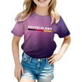 thumbnail image 1 of Coerni Girls's Gameday Shirts Football Tee Top Kids Boys Germany Football Soccer Team National T-shirt Boys Girls Novelty Crewneck Tees, 1 of 3