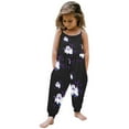 thumbnail image 1 of Coerni Halloween Rompers Baby Backless Strap Slouch Jumpsuit for Toddler Girls Cute Harem Halter Romper Pants with Pockets, 1 of 4