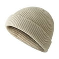 thumbnail image 1 of Coerni Hats for Big Kids Students Knit Cap Autumn Winter Solid Color Warm Cozy Ski Skully Stocking Cap Knitted Porpoise Hat, 1 of 3