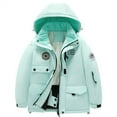 thumbnail image 1 of Coerni Kid's Waterproof Ski Jacket Warm Fleece Hooded Boys Girls Winter Snow Coat Outwear, Windproof Rain Coat Snowsuit, 1 of 6