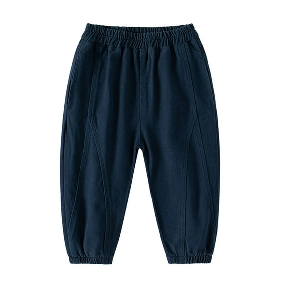Coerni Kids Athletic Pants Toddler Children Boys Pull On Soild Sports Jogger Workout Cargo Casual Joggers Pockets Trousers