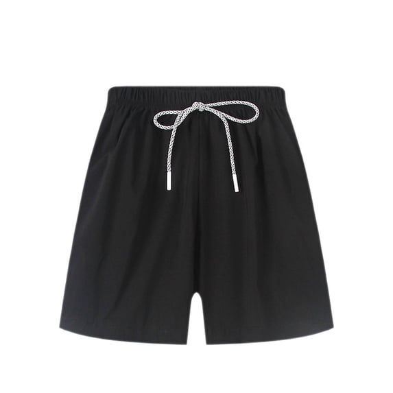Coerni Kids Baby Boys Shorts Toddler Boys Short Casual Pants Plain Color Fan Sports Lace Up Beach Summer Baby Active Shorts