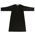 thumbnail image 1 of Coerni Kids Boys Embroidered Thobe Muslim Long Sleeve Kaftans Isl𝐚mic Robe Prayer Clothes Half Zipper Round Collar Thobe, 1 of 2