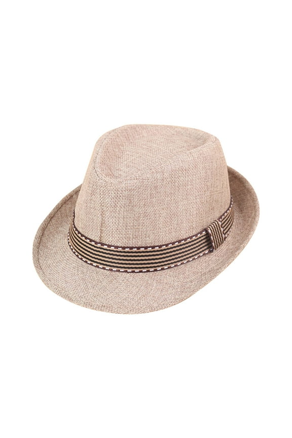 Coerni Kids Boys Girls Fedora Hats Strawhat Toddler Baby Sun Hats Beach Hats Short Brim Fedora Caps Spring Summer Hats