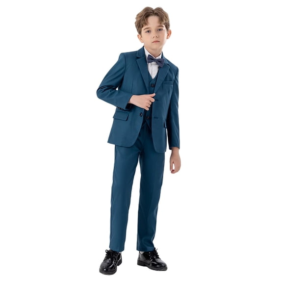 Coerni Kids Boys Suits Fall Winter 4 Piece Formal Suit Clothes Holiday Outdoor Piano Hosting Performance Dress Outfit