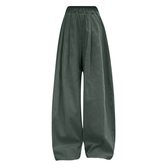 Coerni Kids Casual Pants Girls Fashion Cool Wide Leg Jeans Ripped High Waist Elastic Band Casual with Pockets 4-15 Years