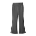 thumbnail image 1 of Coerni Kids Flare Trousers for Girls Soft 𝗦tretch Dress Bell Bottoms Solid School Uniform Pants High Waisted Skinny Trousers, 1 of 3